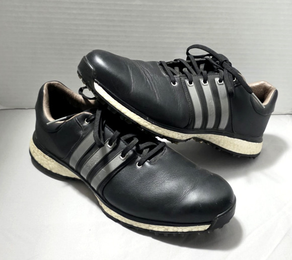 Adidas Tour360 XT-SL Spikeless Golf Shoes Men\'s Size 10.5 Black Silver BB7916 main image 7
